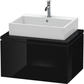 Duravit Waschtischunterschrank L-Cube in Schwarz Hochglanz für Konsole mit 1 Auszug, B: 72 cm, T: 54,7 cm, H: 40 cm - Bild 1