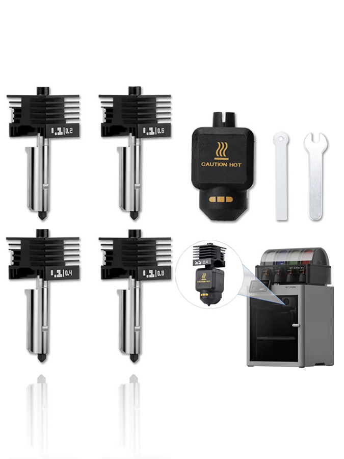 Bambu Lab Hotend Kit mit gehärteten Stahl-Düsen für P2S in 0,2 mm, 0,4 mm, 0,6 mm und 0,8 mm - Bild 5
