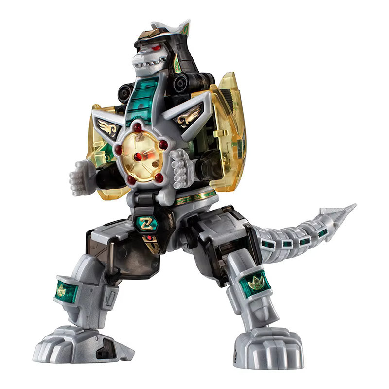 Bandai SMP Mighty Morphin Power Rangers Dragonzord, Actionfigur Modellbausatz, Clear Color - Bild 2
