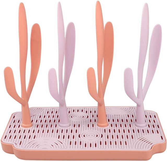 Binchi Outdoor Product Faltbarer Babyflaschen-Trockenständer in Rosa aus Polypropylen für platzsparende vertikale Lagerung - Bild 1