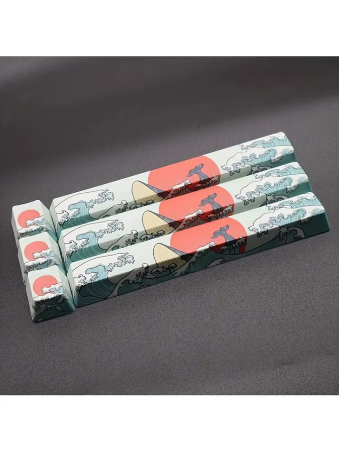 Esc und Space Bar Keycap Coral Sea Set aus PBT in OEM-Höhe für mechanische DIY-Tastaturen, Mehrfarbig - Bild 2