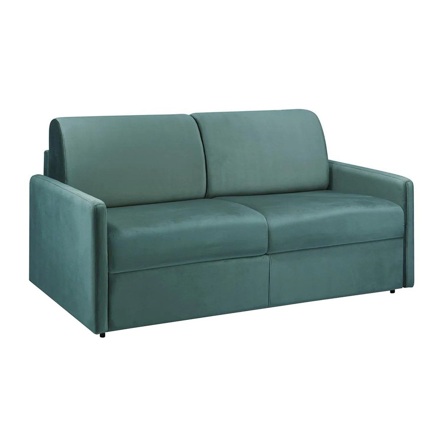 Vente-unique Schlafsofa Calife in Smaragdgrün mit Samtbezug, Breite: 170 cm - Bild 2
