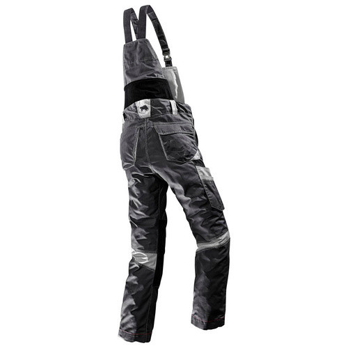 BULLSTAR Latzhose WORXTAR aus Polyester-Baumwoll-Mischung in Schwarz/Grau - Bild 2