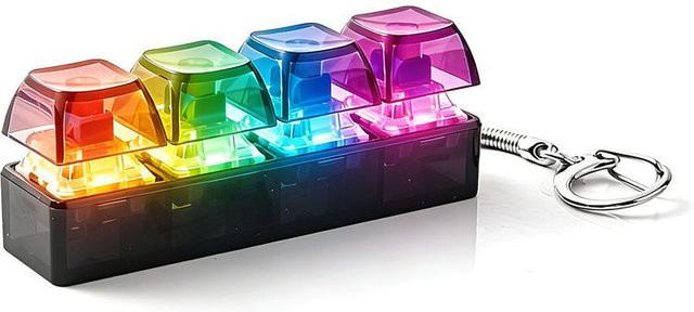Topmix RGB Leuchtende Tastatur Clicker Schlüsselanhänger, 49 Tasten - Bild 1