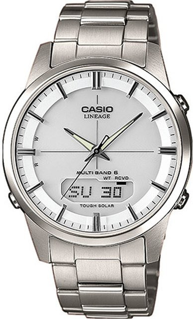 CASIO Armbanduhr, Solar, Titan, Analog-Digital, 40 mm, Herren - Bild 1