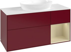 V&B Waschtischunterschrank Finion in Weiß lackiert, Breite: 120 cm, Tiefe: 50,1 cm, Höhe: 50,1 cm - Bild 1