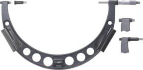 Helios Bügelmessschraube mit Endmaß, Messbereich 50mm bis 900mm, grau - Bild 1