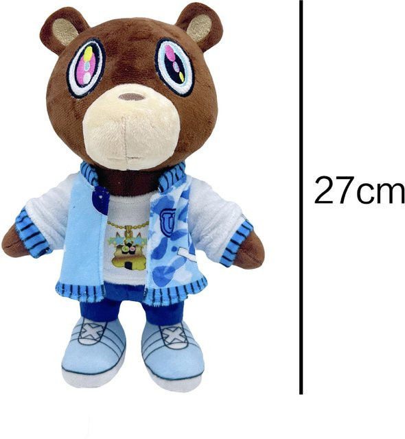 Bai Fen Bai Toys Kanye Teddybär Plüschtier Cartoon Bär schwarz 14+y - Bild 1