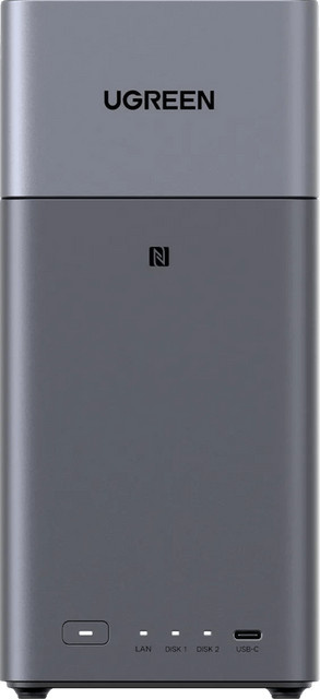 UGREEN NASync DH2300 NAS in Schwarz und Grau mit USB-C Anschluss - Bild 2