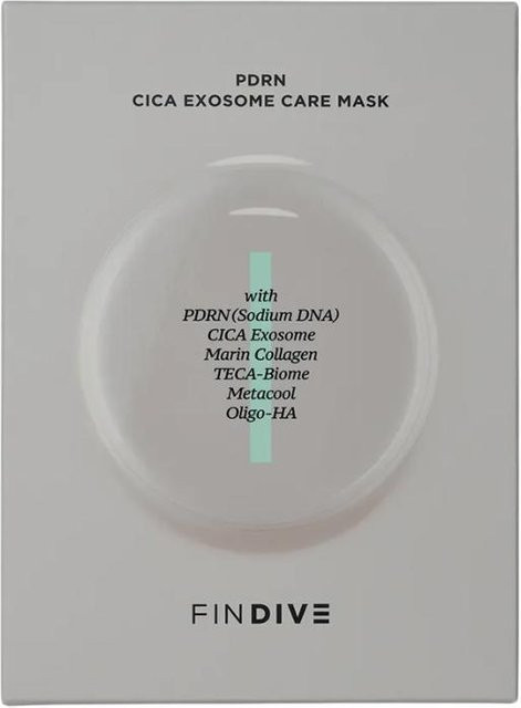 FINDIVE PDRN Cica Exosome Pflegemaske, 8x 30g, für empfindliche Haut - Bild 1