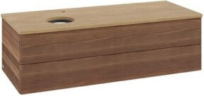 V&B Waschtischunterschrank Antao mit Frontstruktur in Eiche, B/T/H: 120 x 50 x 50 cm - Bild 1
