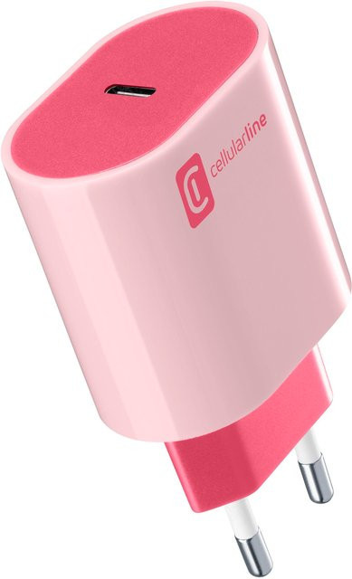 CellularLine USB Typ-C Travel Charger 20W in Rot - Bild 1