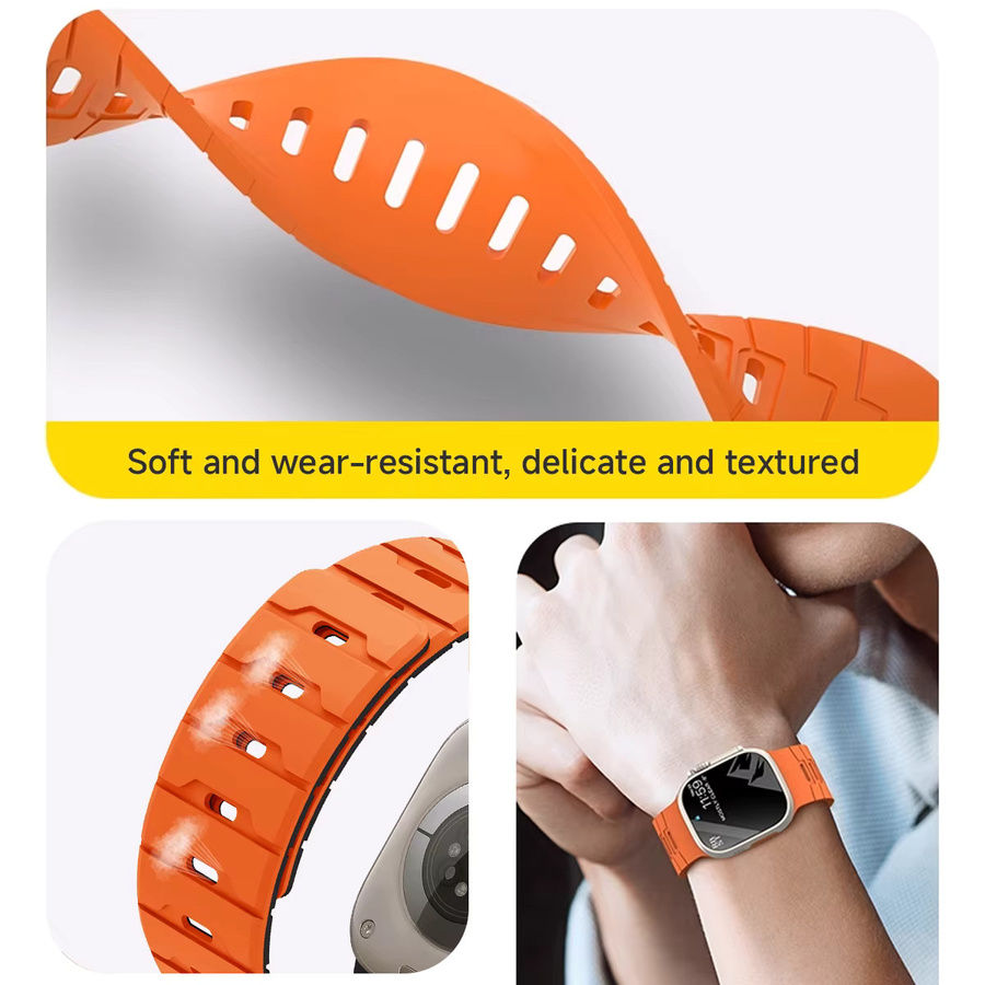 CAOWTAN Uhrenarmband Silikon, Magnetisch, Unisex - Bild 3