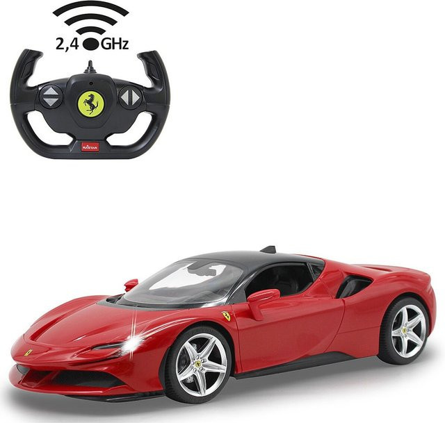 Jamara Ferrari SF90 Stradale RC Auto Rennwagen rot 1:14 - Bild 1