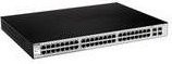 D-Link Web Smart Switch DGS-1210-48 in Schwarz mit 48 x 10/100/1000 Ports und 4 x Shared SFP - Bild 1