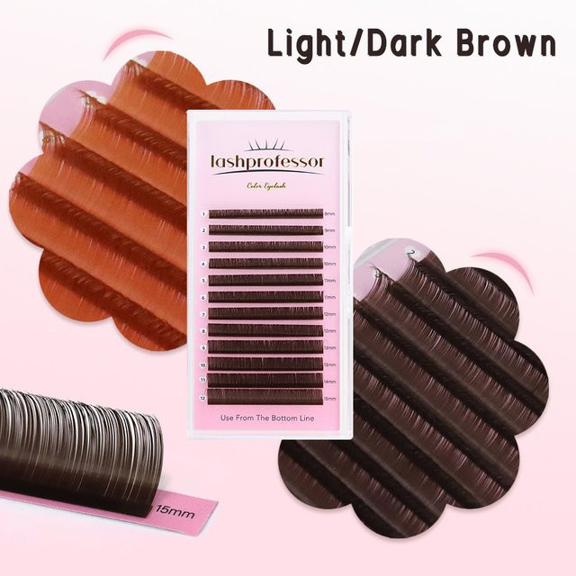 Lashprofessor Einzelwimpernmischung, Dunkelbraun, 8-15 mm - Bild 1