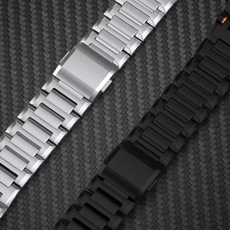 CHIICSMART Uhrenarmband Edelstahl, Schwarz - Bild 4
