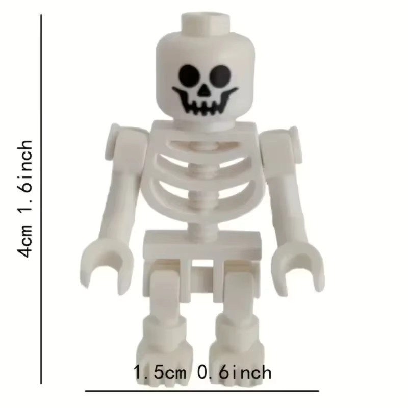 Undead Warrior Brick Toys Skelettsoldaten, Ninja Bone People, Fantasy - Bild 4