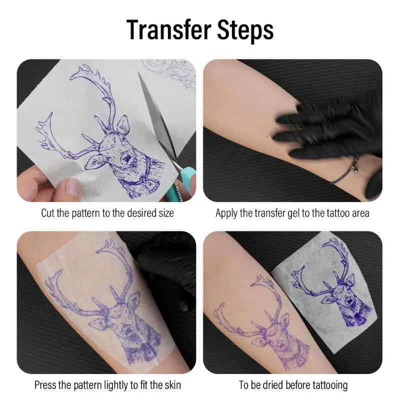 Tattoo-Transferpapier Kohlenstoff-Thermotransfer-Schablonen für Tattoo-Zubehör - Bild 2