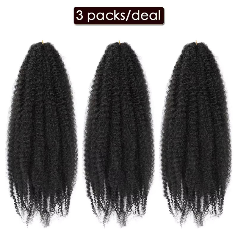 Suri Hair Braids, afrikanisches lockiges Twist-Kunsthaar, 50,8 cm, 3er-Pack - Bild 3