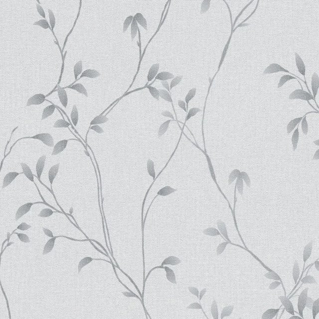 PROFHOME Landhaus Tapete Floral Matt in Grau, Vlies-Tapete mit botanischem Muster, Breite: 0,53 m, Länge: 10,05 m - Bild 1
