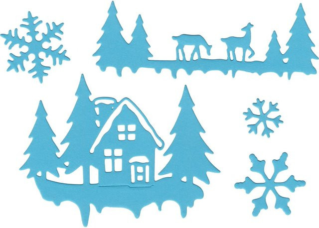 Stanzschablone Winterwonderland - Bild 1