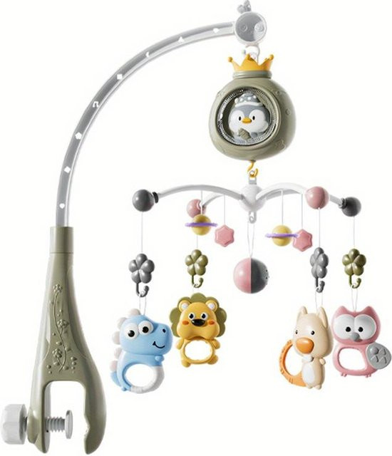 Binchi Outdoor Product Musikalische Babybett-Mobile, mit Projektor, Fernbedienung, Nachtlicht - Bild 1