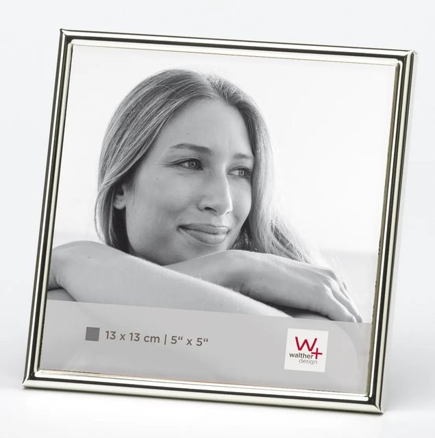Walther Design Chloe Portrait Bilderrahmen aus Metall in Silber, quadratisch, 13 x 13 cm - Bild 1