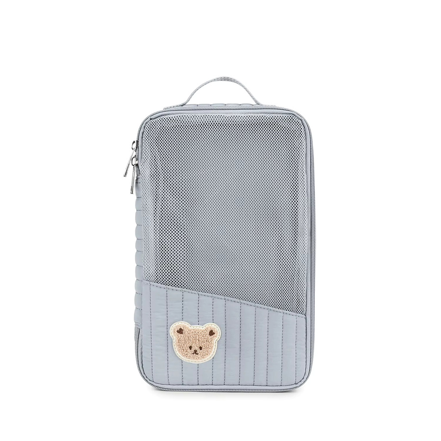 Wickeltasche für Baby-Kinderwagen in Blau mit separatem Stauraum und Stroller-Clip - Bild 2