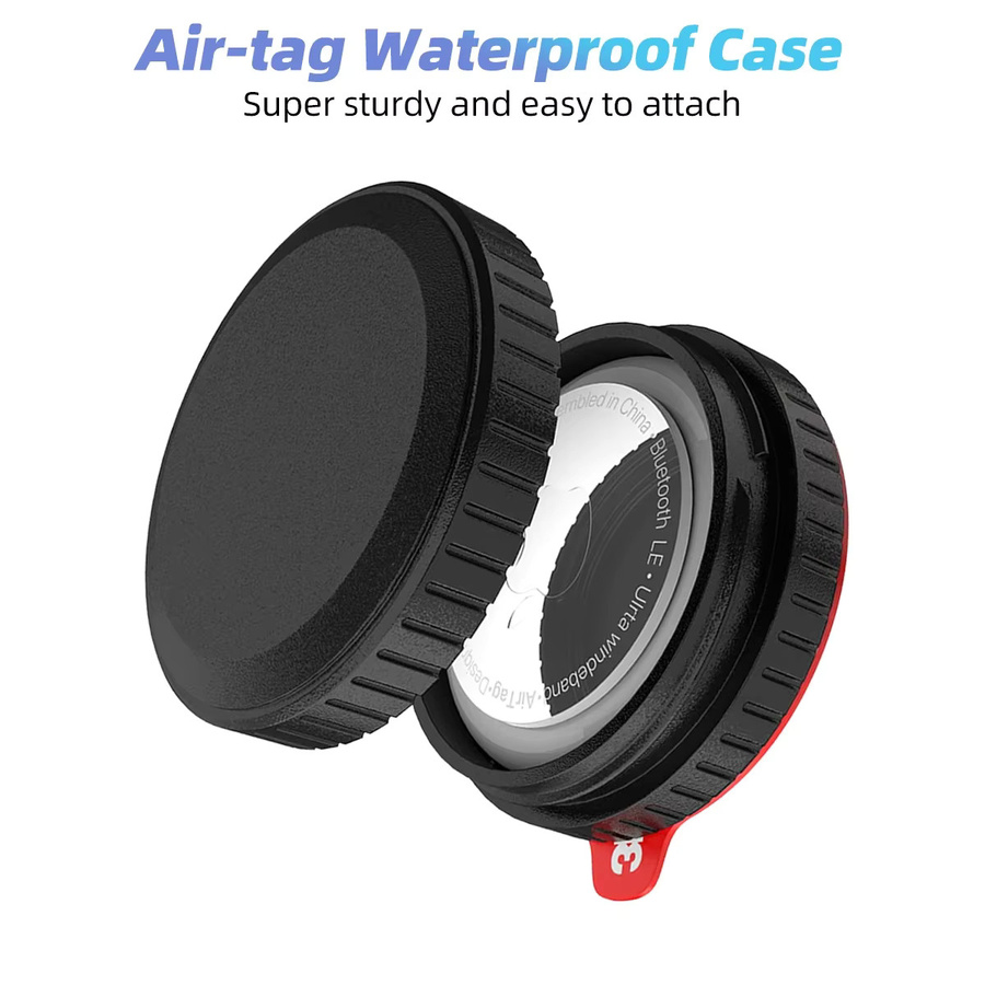 Selbstklebende Schutzhülle für Apple AirTag in Schwarz für Ortung und Diebstahlschutz - Bild 3