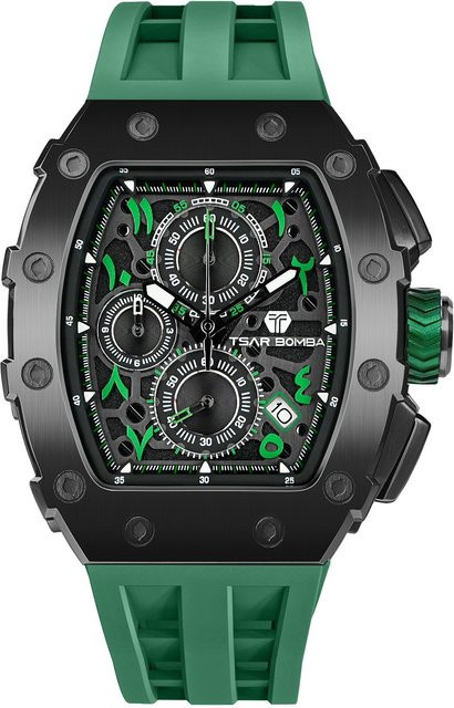 Tsar Bomba Chronograph, Quarz, Edelstahl, 44 mm, Schwarz, Herren - Bild 1