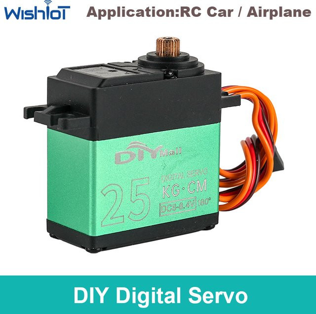 wishiot Digital Servo TD-8825MG, Hohe Drehmoment Carbon Pinsel Motor, RC Servo DIY Teile - Bild 1