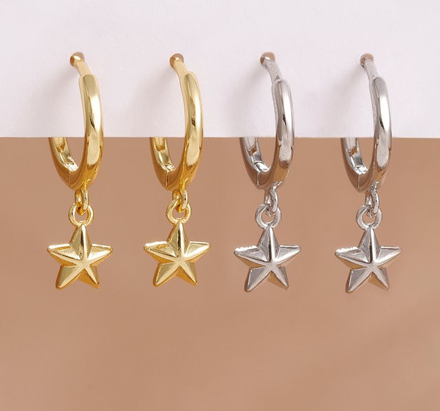 Maodane Ohrringe, Gold Farbe, Zirkonia, Kristall, Damen - Bild 1