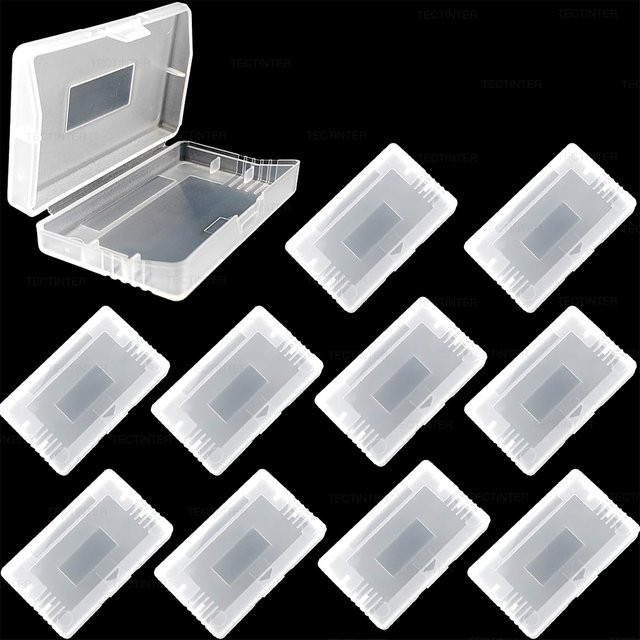 Transparente Schutzhülle für Nintendo GameBoy Advance Kassetten aus Kunststoff - Bild 1