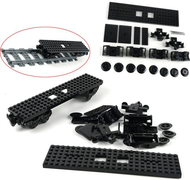 stemedu Eisenbahnstrecken-Set DIY Auto, Bausteine, Fahrzeuge - Bild 1