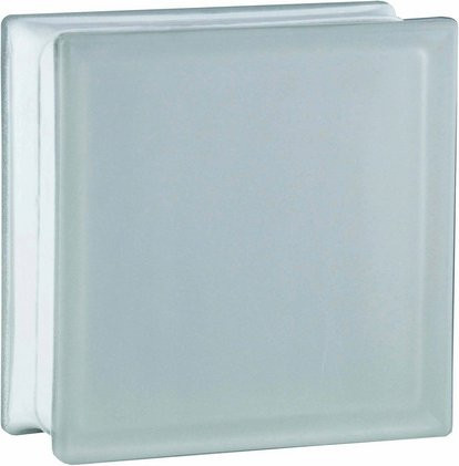 Fuchs Design Glasbaustein in Weiss mit Satin-Finish, B/H: 24 x 24 cm - Bild 1