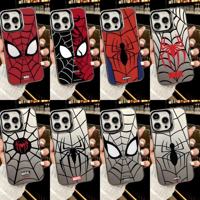 Hasbro Marvel Spider-Man Handyhülle für iPhone 17 16 15 14 13 12 11 Pro Max XR Air Plus matte sturzsichere Schutzhülle - Bild 1