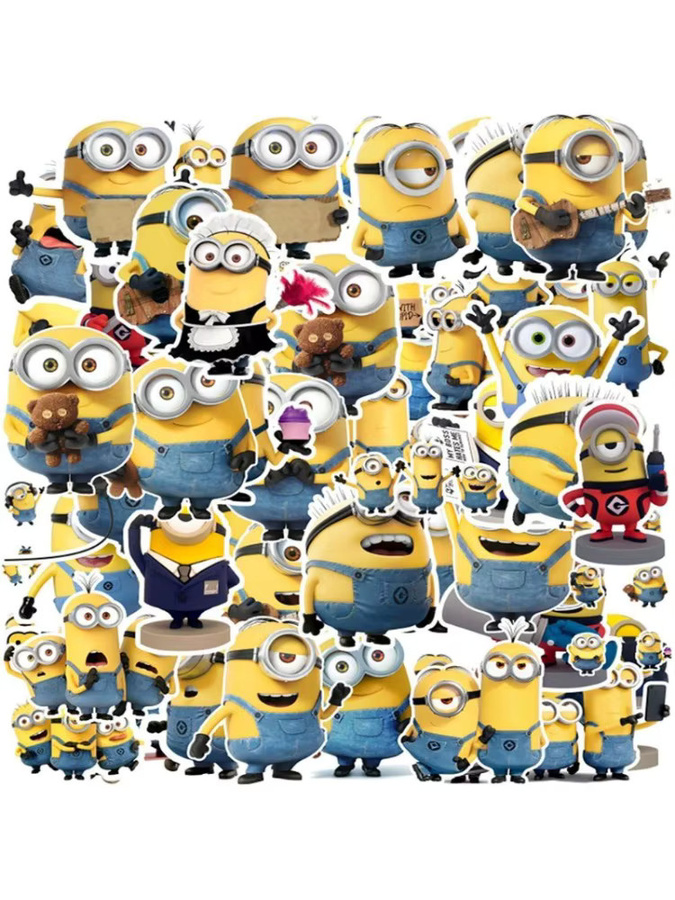 Minions Kreative Cartoon Aufkleber mit Kevin, Bob und Dave in Mehrfarbig für deine Notizbücher - Bild 4