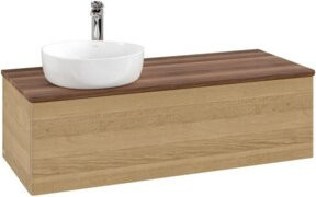 V&B Waschtischunterschrank Antao mit Beleuchtung, Farbe Honig Eiche, B/T/H: 120 x 50 x 50 cm - Bild 1