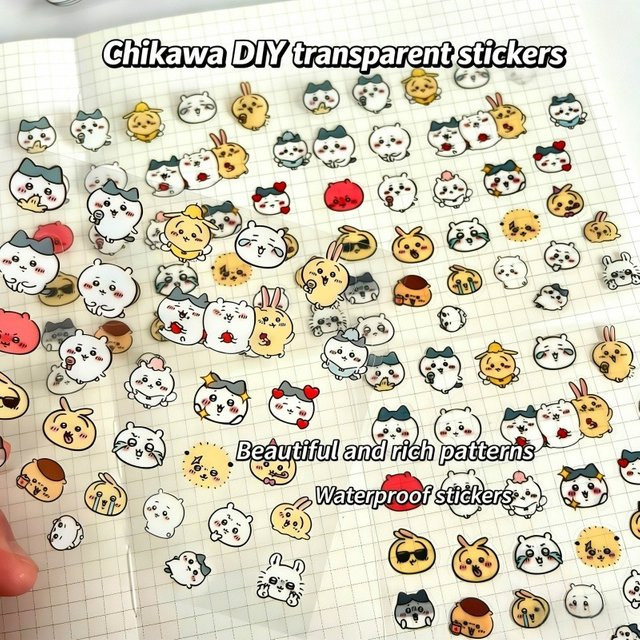 Giekawa Chiikawa Aufkleber, transparent - Bild 1