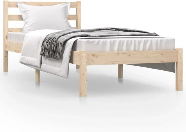 vidaXL Massivholzbett aus Kiefer in Braun, B/T/H: 75 x 190 x 69,5 cm - Bild 1