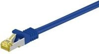 goobay RJ-45 Patchkabel Cat 6a S/FTP PIMF Ethernet LAN Kabel Blau, Länge: 3,0 m - Bild 1