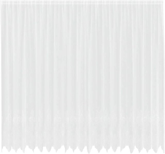 vidaXL Spitzenvorhang aus Polyester in Weiß, Breite: 500 cm, Höhe: 280 cm - Bild 1