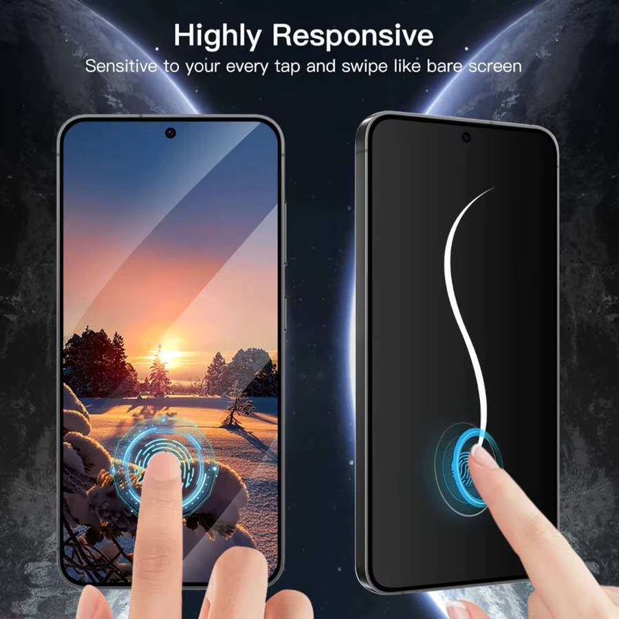 5 Stück Anti-Spy Panzerglas Displayschutz für Samsung Galaxy S25 - Bild 4