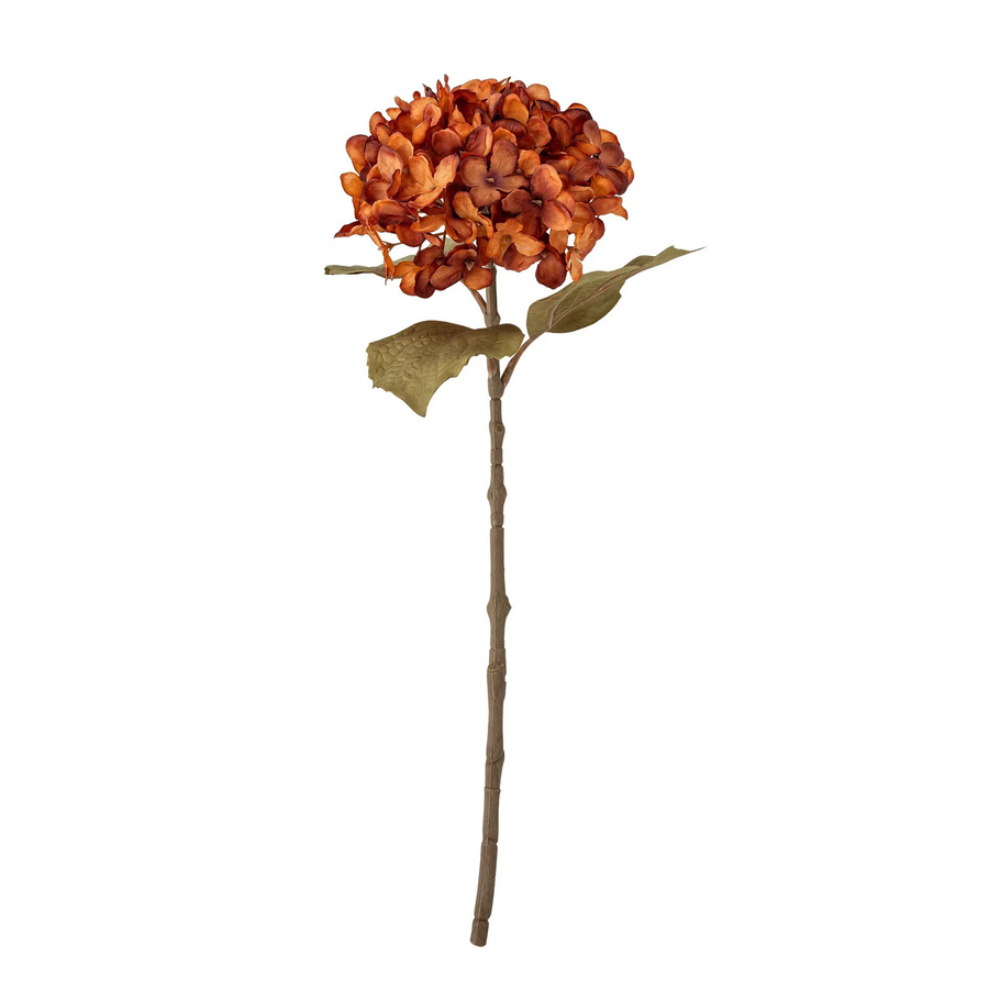 Bloomingville Kunstblume Hortensie in Orange und Grün, Höhe: 46 cm - Bild 1