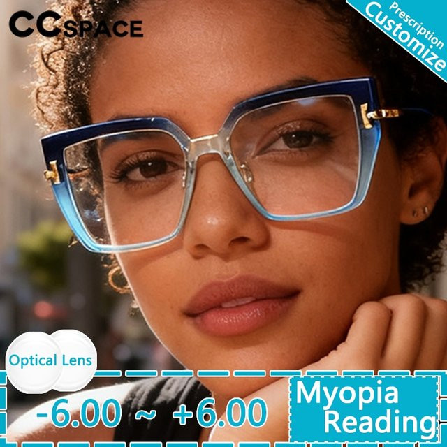 CCspace Lesebrille, Vollrand, Square, Kunststoff, Blau, Damen - Bild 1