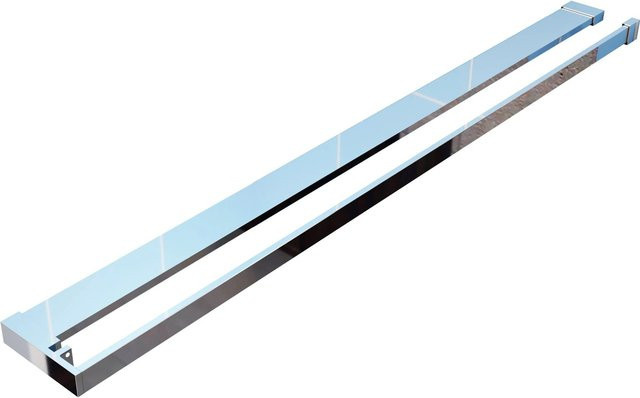 AICA Duschregal Handtuchhalter aus Aluminium in Chrom Silber, B/H/T: 140 x 13 x 3 cm - Bild 1