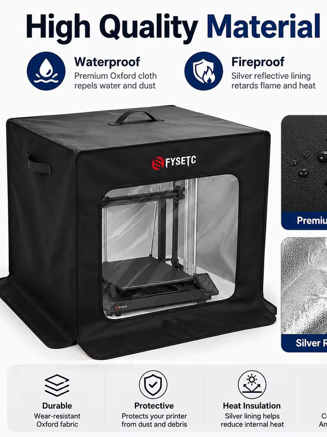 FYSETC Staubschutz Abdeckung für Anycubic Kobra 3 Max 3D-Drucker in Schwarz - Bild 6