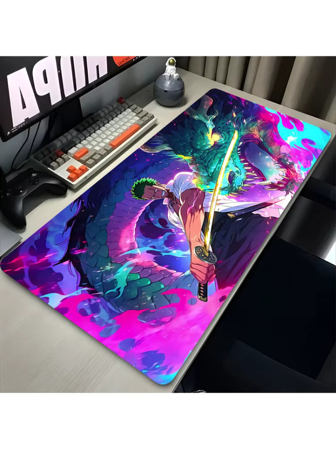 Bandai One Piece Zoro Mauspad Multicolor Schreibtischunterlage für PC-Gamer - Bild 2