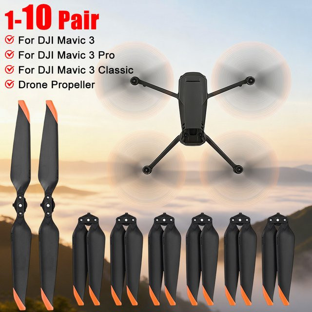 DJI 9453T Drohnenpropeller Ersatzpropeller für Mavic 3, Mavic 3 Pro und Mavic 3 Classic in Schwarz - Bild 1